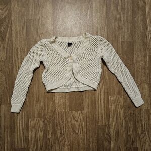 Baby Gap Beige Open-Knit Cardigan